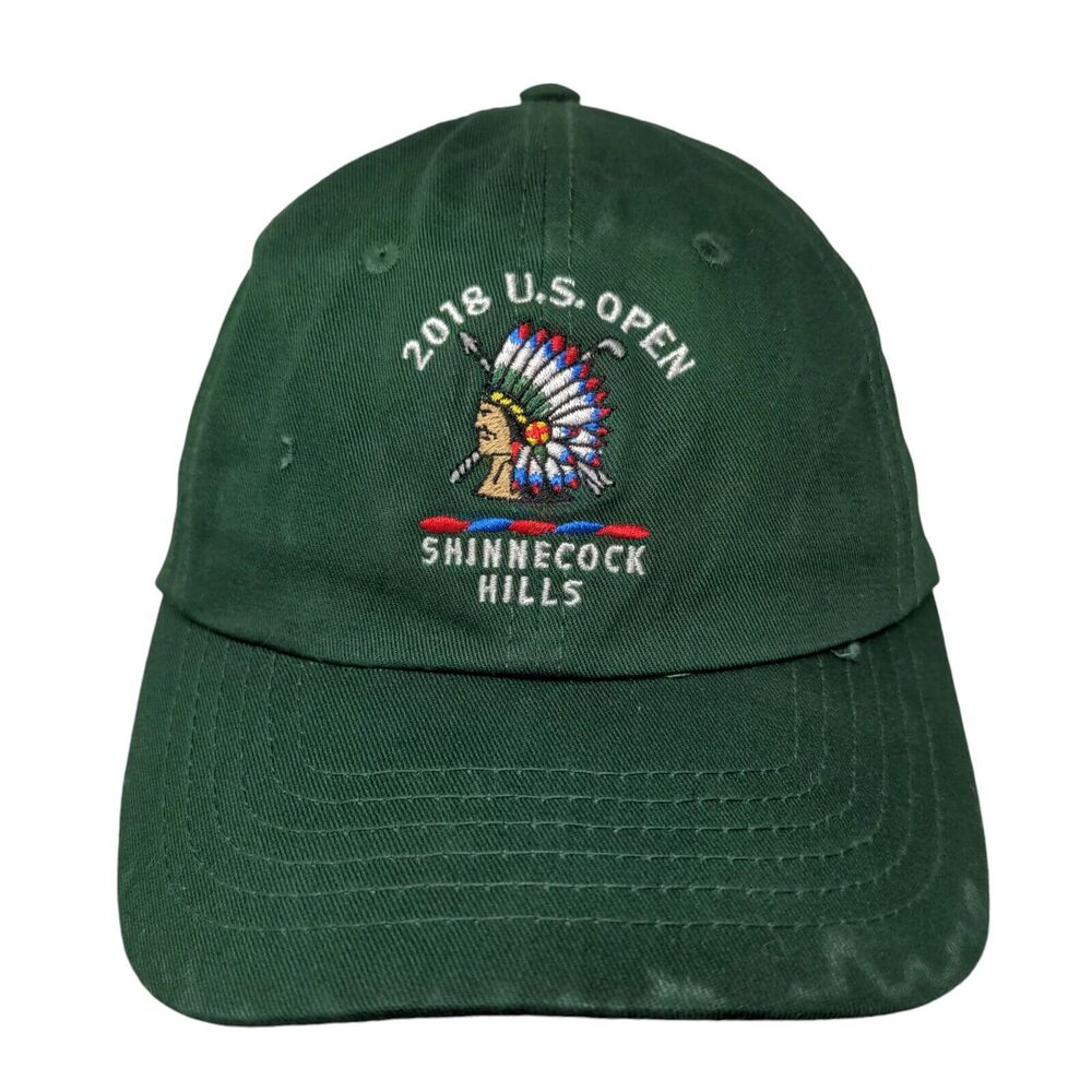 2018 US Open Shinnecock Slideback Hat Green One Size Embroidered USGA Member